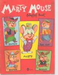Marty Mouse Coloring Book 1964 Vincent Fago