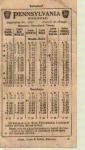 Pennsylvania RR 9/1927 Pocket Schedule