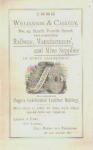 1886 Handbill Williamson & Cassedy, Leather