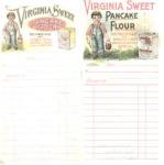 VA Sweet Pancake Flour Lovely Invoices 1910