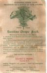 California Grape Food Co 1894 Trade Card