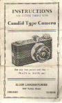 Elgin Instructions Candid Type Camera 1950?