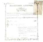 1866 Marriage License Belmont County Ohio
