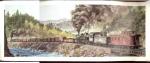 Beautiful Freight Train Litho Full Color 1968