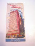 Hotel Monte-Cassino, Mexico, 1952 Brochure