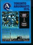 Toronto Argonauts 1976 Fact Book! Canadian FB