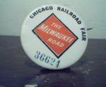 Chicago Railroad Fair Metal Pin Badge!