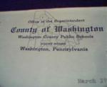 Washington County Pa Official Letterhead
