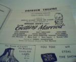 Orpheum Theatre-Getting Married by GB Shaw!