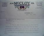 A.W. McCloy Company! Color Ill. of Desk!