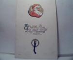 Santa Claus on Front with Stocking! Color!