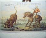 Clarks ONT Spool Cotton Ad Blotter Card