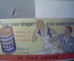 Blotter Card- Morton Salt-Save Your Temper!