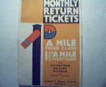 Monthly Return Tickets D London & N.E. Rail