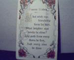 Sincere Wishes Card from 1913! Color! Used & Pstmrkd