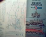 Midwest Schedules for Amtrak Trains 1975!