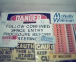 McNally Wellman Saftey Labels Unused from c1970s?