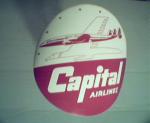 Capital Airlines  Baggage Sticker from 1950s!
