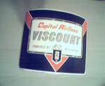 Capital Airlines  Viscount Baggage Sticker from 1950s!