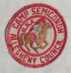BSA / Allegheny Council / Camp Semiconon Patch !