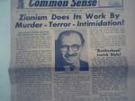 Common Sense-3/1/57 Zionism Does its Work by Murder
