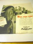 Ca 1940 Goodyear Pathfinder Tires poster