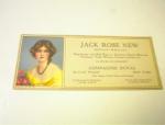 1930 Jack Rose New & Compagine Duval Blotter