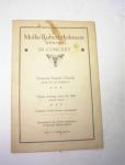 1944 Mollie Roberta Johnson Concert Program