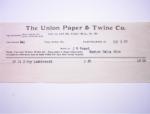 1907 Billhead The Union Paper & Twine Co.