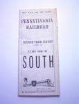 1943 Pennsylvania Railroad SOUTH Timestable