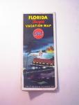 1950 GULF Vacation Map of Florida