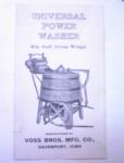 Universal Power Washer Brochure,1920?