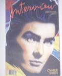 Andy Warhol's Interview 2/1987 CHARLIE SHEEN cover