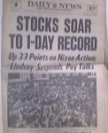Daily News 8/17/1971 STOCKS SOAR  1-DAY RECORD