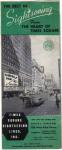 1940s Times Square Sightseeing Lines Brochure Glass Bus