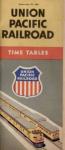 Union Pacific Time Tables; 1956