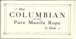 Columbian Pure Manila Rope Brochure Foldout 1929
