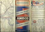 Pennsylvania Road Map 40'S AMOCO-MAINE TO FLORIDA