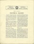 Electrical Hazards  Nat. Safety Council 1920's