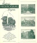 HISTORIC FREDERICKSBURG,VA VISITORS PAMPHLET