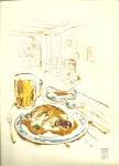 Home Lines,M.S. Italia Luncheon Menu Sept.5th,1963