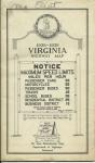 VIRGINIA HIGHWAY MAP, 1938-39