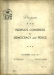 PEOPLE'S CONGRESSF OR DEMO.& PEACE PROG.1937
