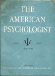 THE AMERICAN PSYCHOLOGIST MAY,1948