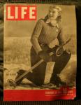 LIFE MAGAZINE FEB.19,1945 SKI CLOTHES COVER