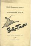 bALLET tHEATRE AT THE SYRIA MOSQUE,PGH NOV 28,1949