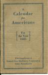 A CALENDAR FOR AMERICANS 1925