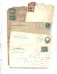 1880's Nebraska Cancellations/5 envelopes