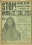 Stop,Look!Read LATEST SONG-LYRICS 1941VOL1,NO2