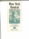 New York Central System Schedule/1947